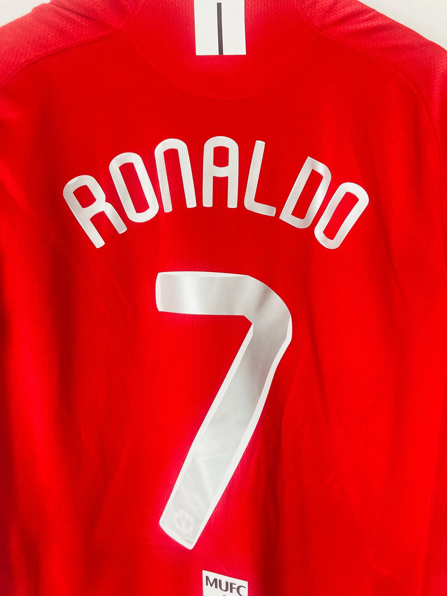 Manchester United home football shirt 2007/08 CR7 Large