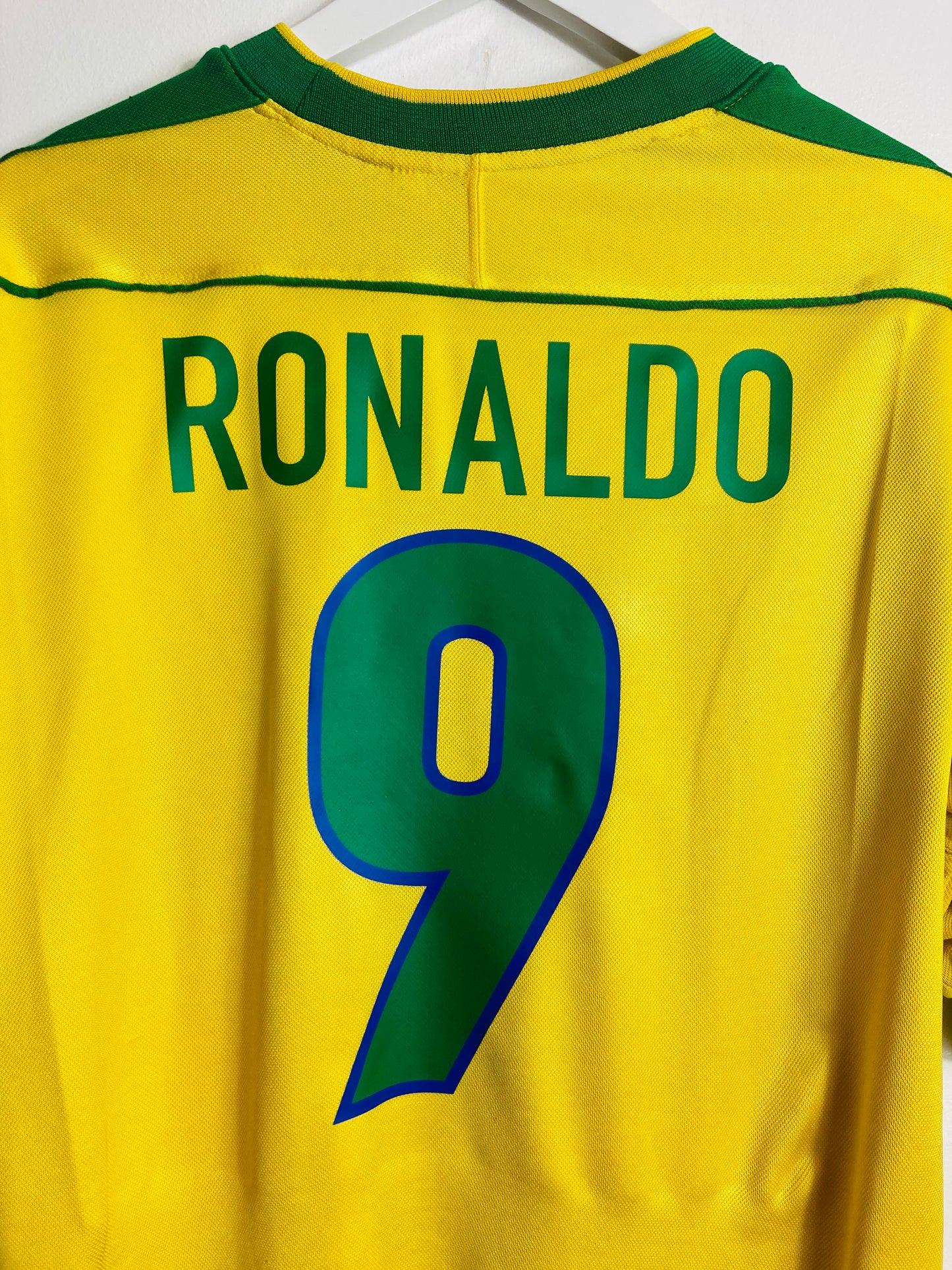 Brazil home football shirt R9 W/C 98 medium