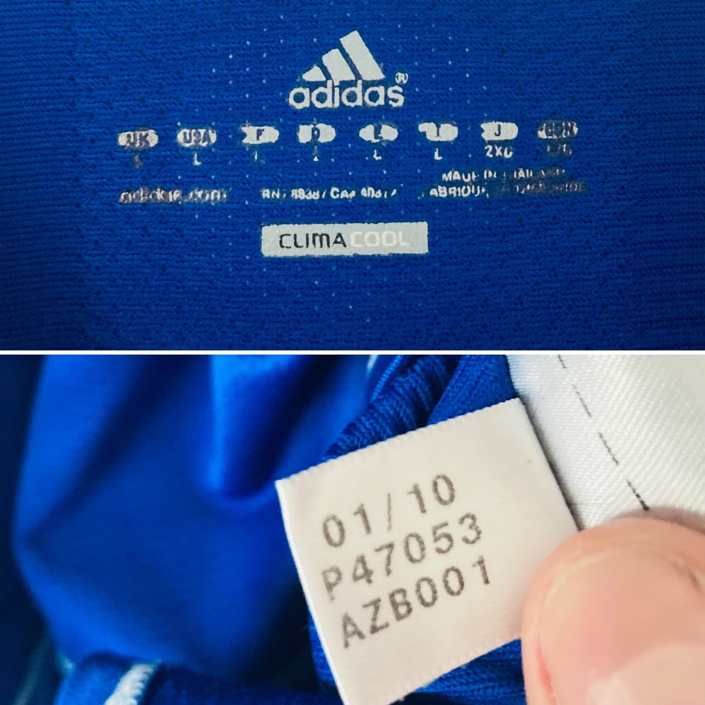 Argentina away football shirt W/C2010 Veron Large