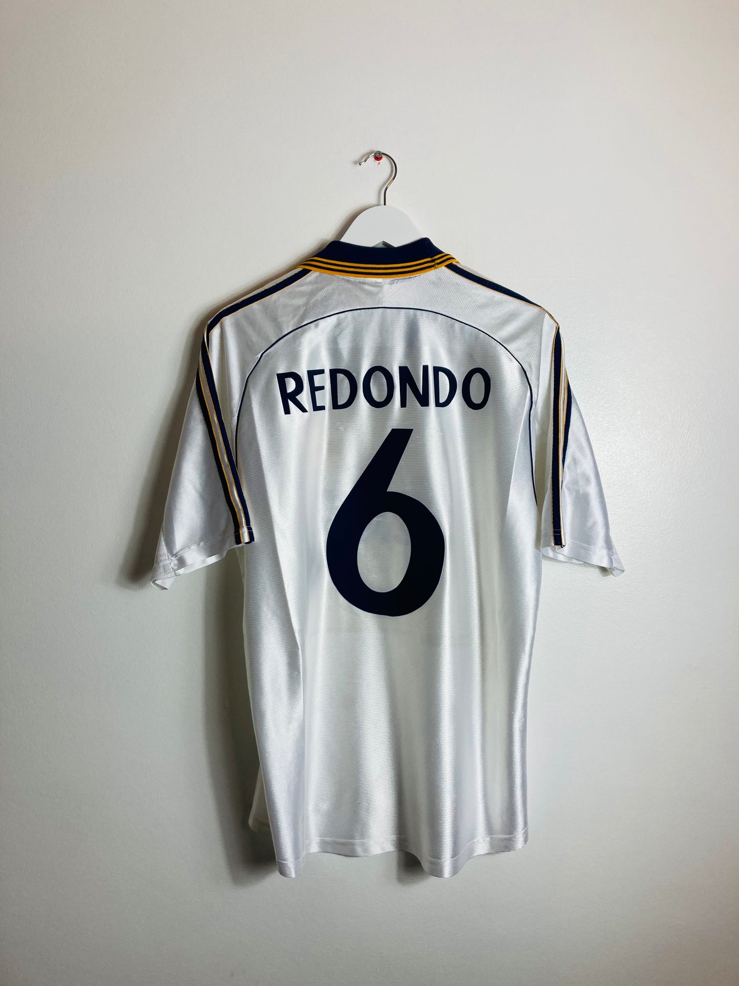 Real Madrid home football shirt 1998/2000 Redondo Medium