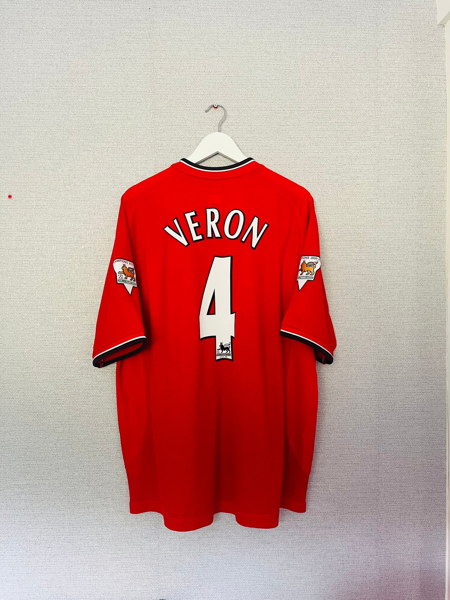 Manchester United home football shirt 2001/02 Veron XXL