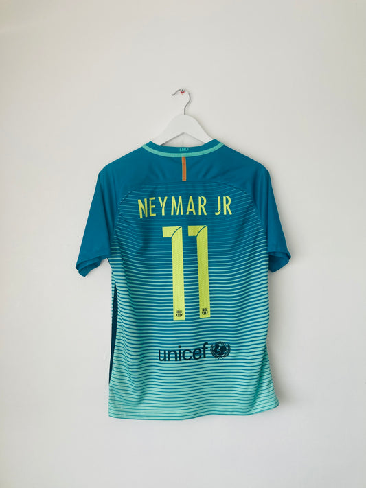 Barcelona third football shirt 2016/17 Neymar Jr medium
