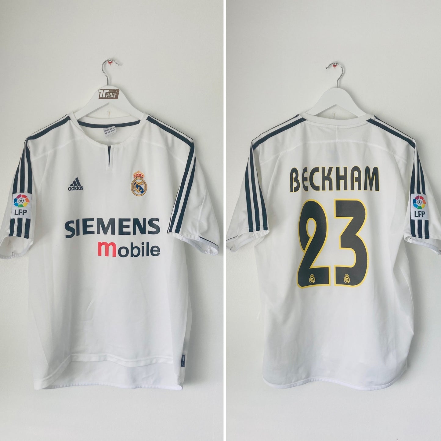 Real Madrid home football shirt 2003/04 Beckham Medium