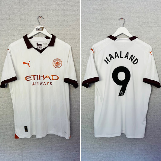 Manchester City away football shirt 2023/24 Haaland Large