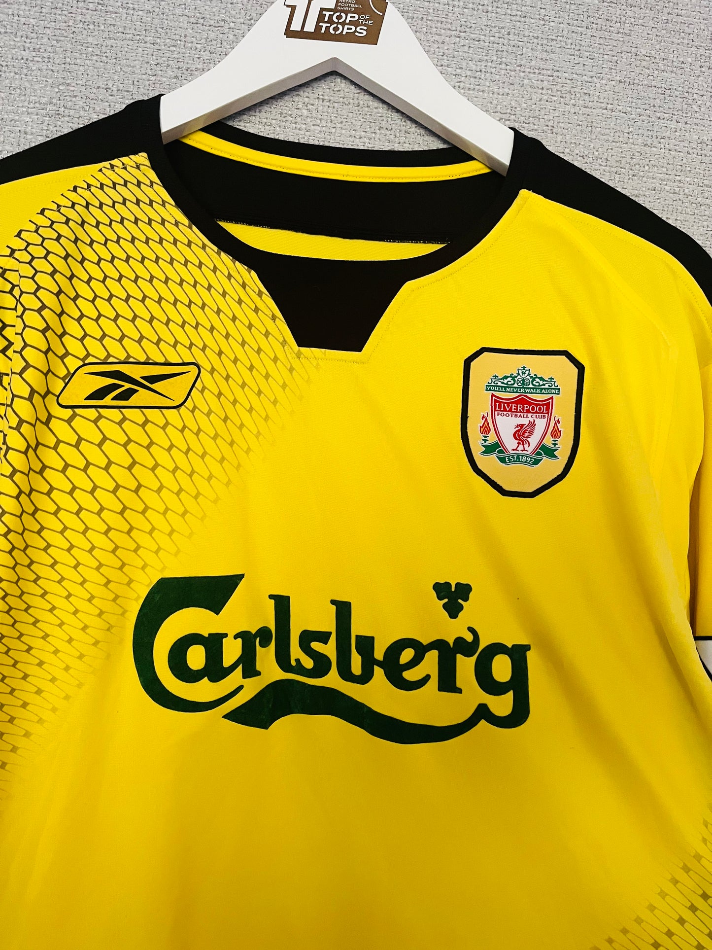 Liverpool away football shirt 2004/05 Gerrard Large L/S