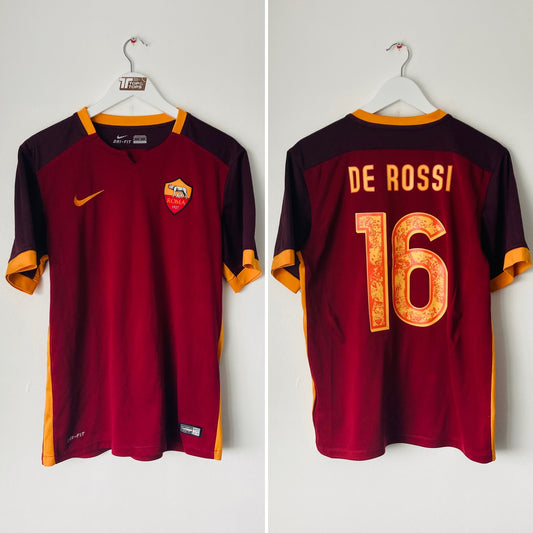 Roma home football shirt 2015/16 De Rossi Medium