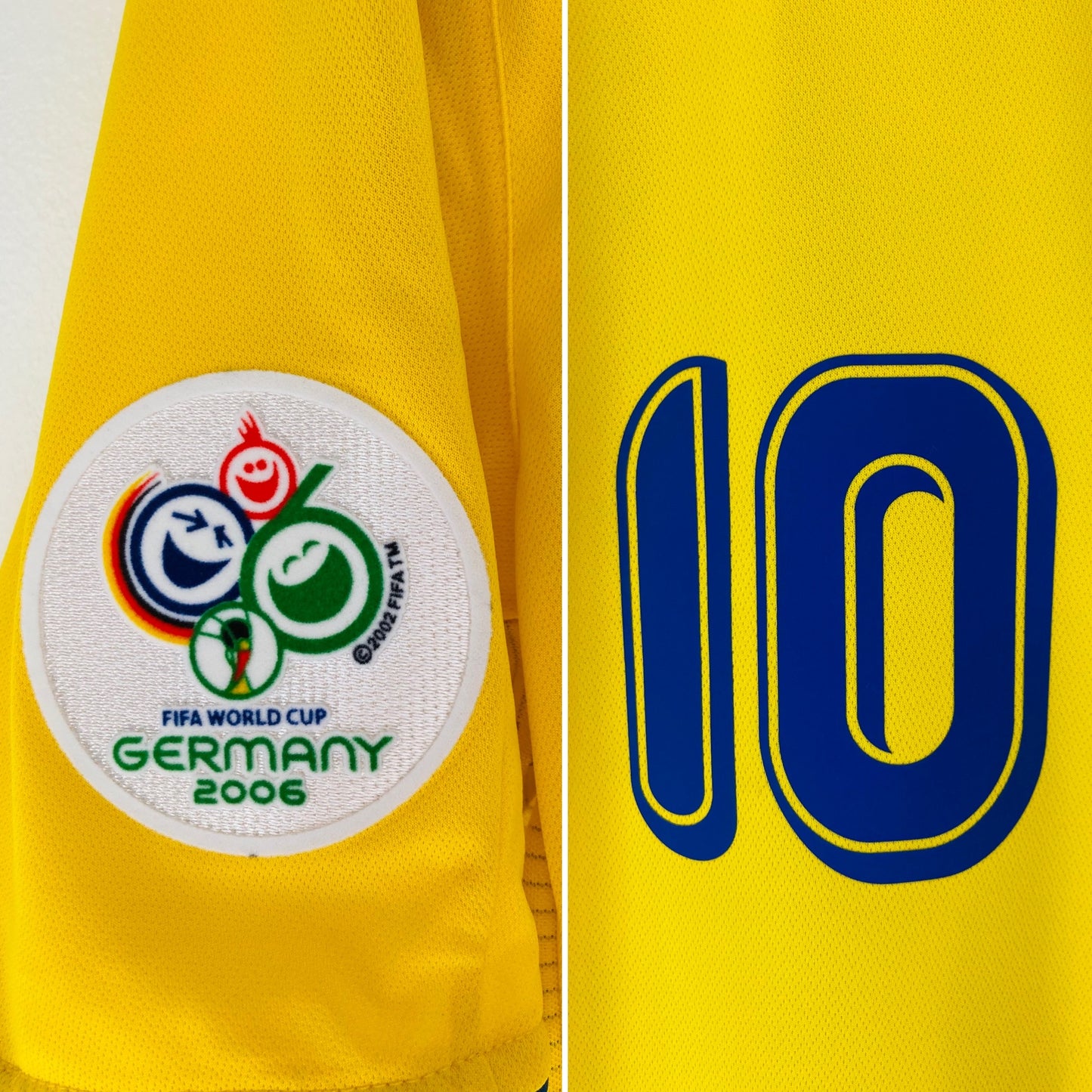 Sweden home football shirt W/C 2006 Zlatan XL
