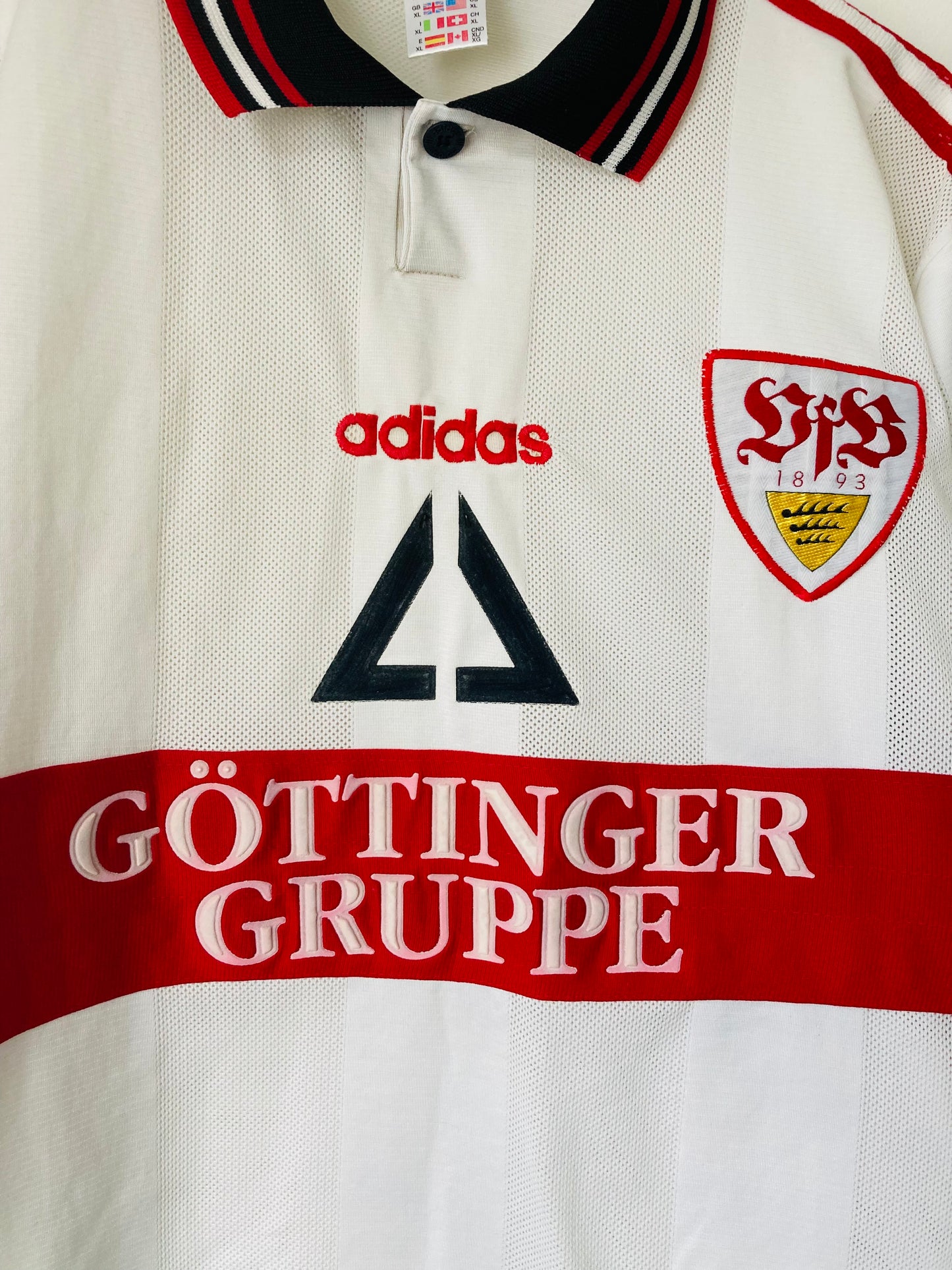 VfB Stuttgart home football shirt 1997/98 XL