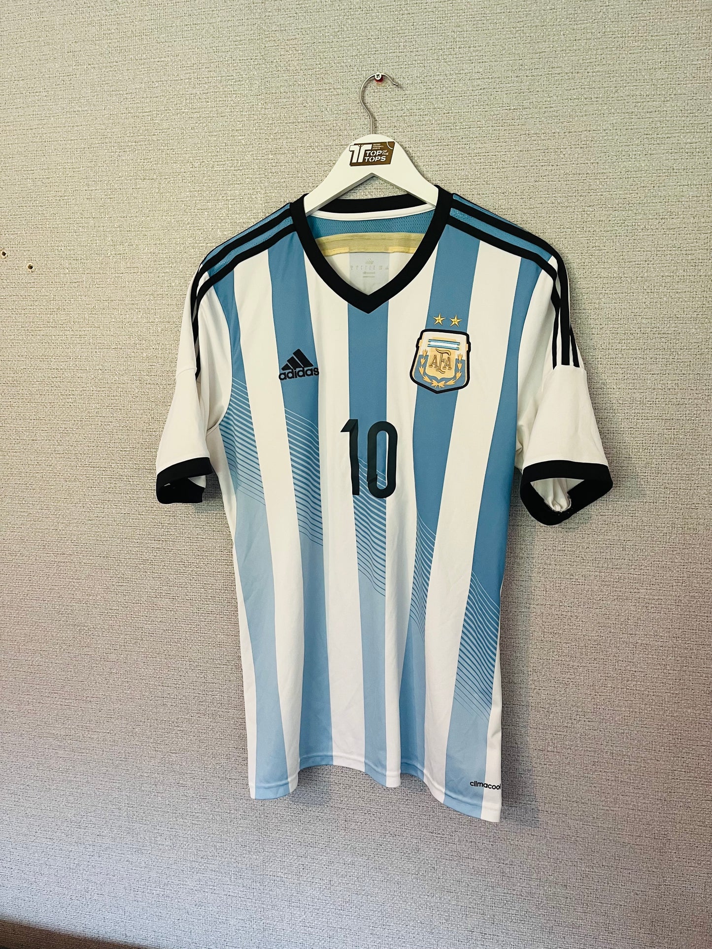 Argentina home football shirt W/C 2014 Messi Large