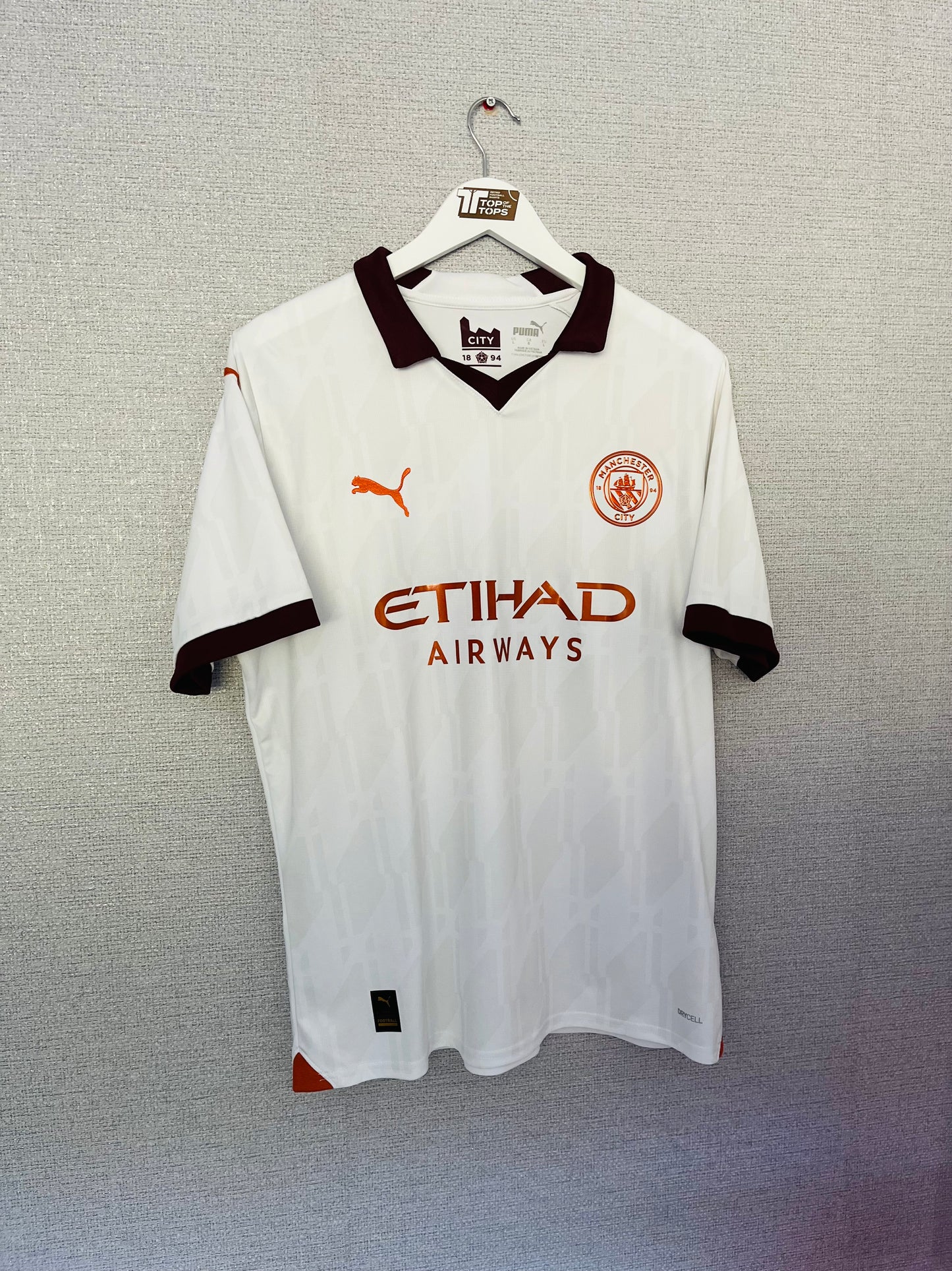 Manchester City away football shirt 2023/24 Haaland Large