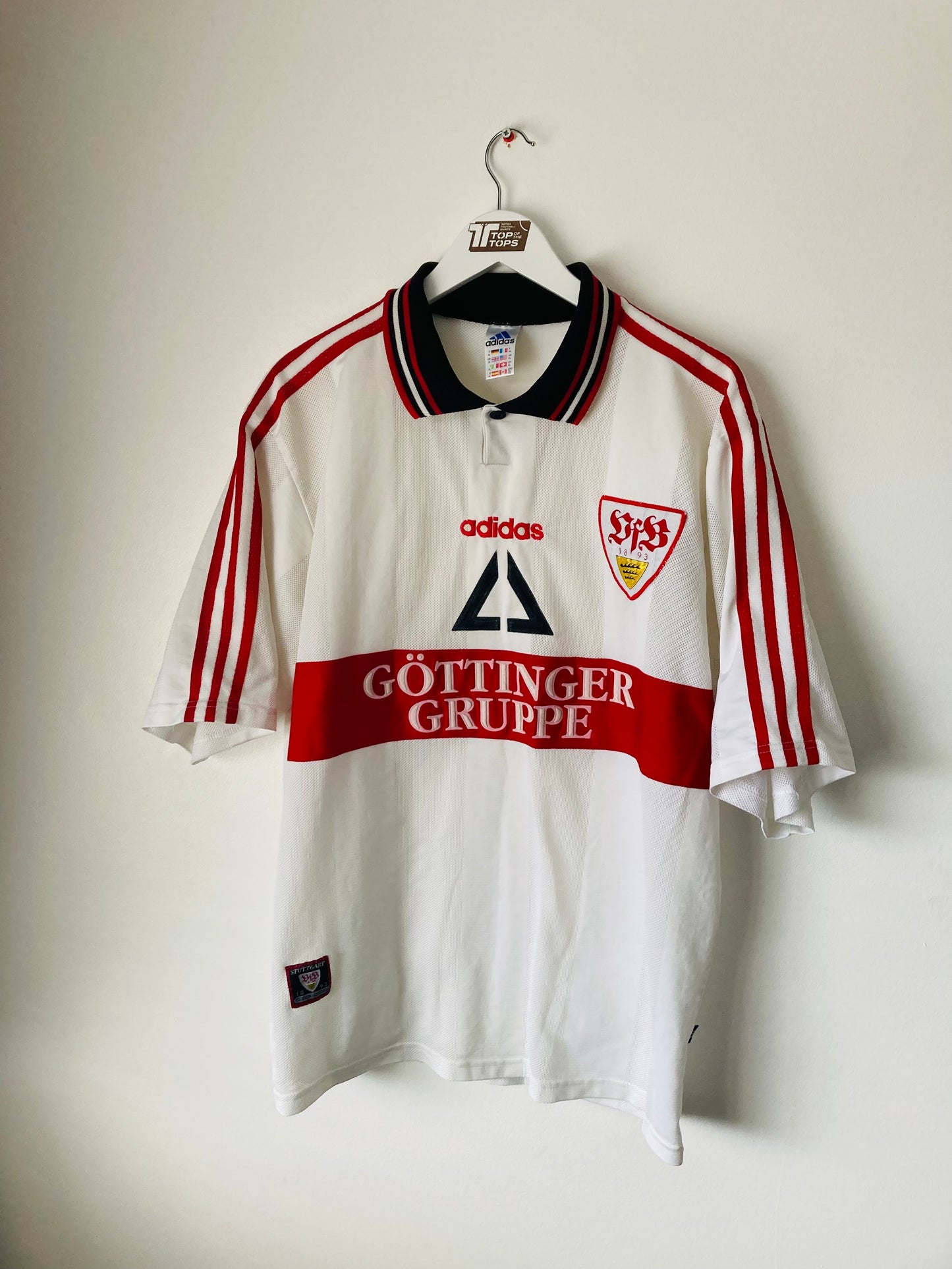 VfB Stuttgart home football shirt 1997/98 XL