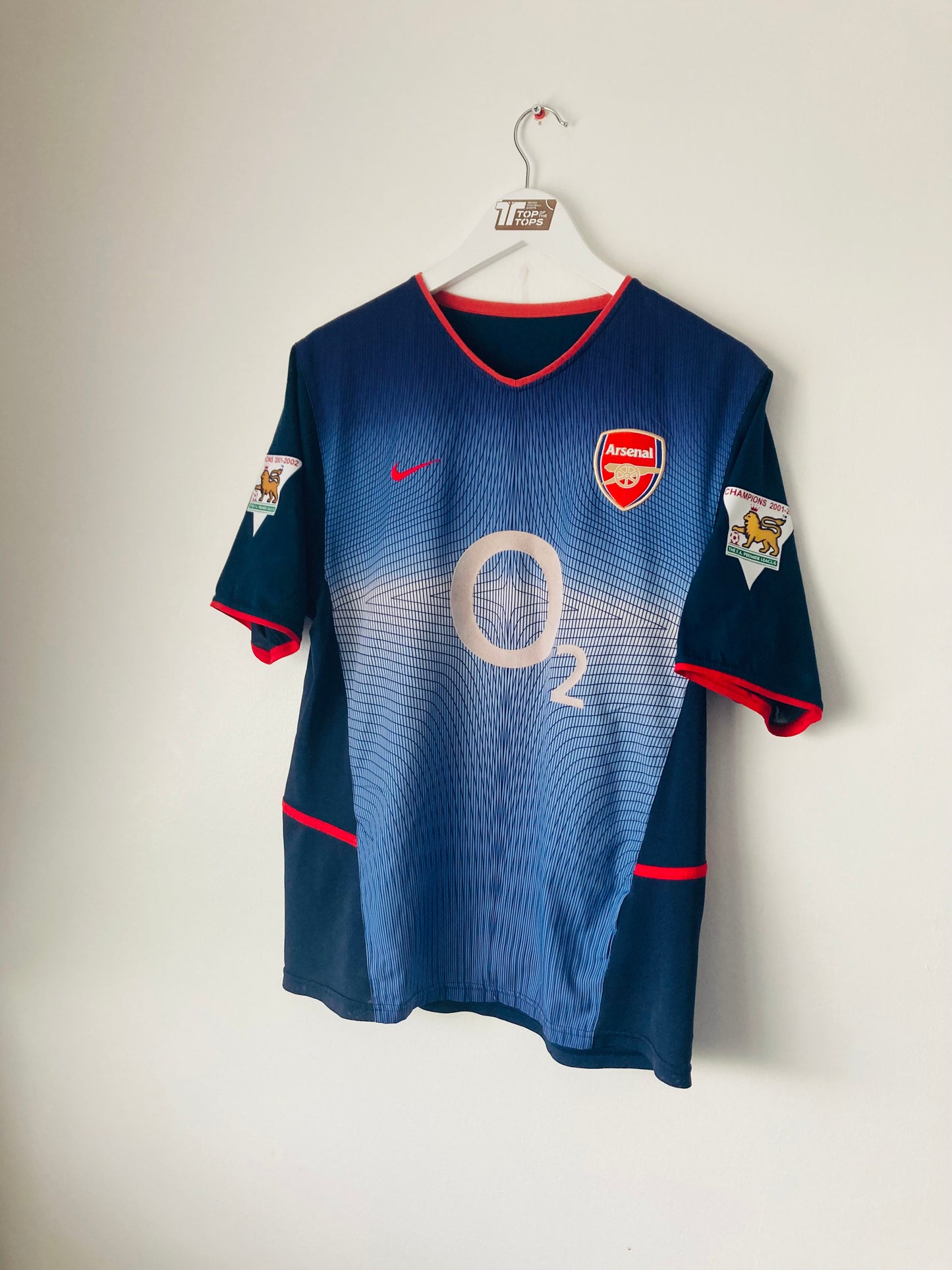Arsenal away football shirt 2002/03 Vieira Medium