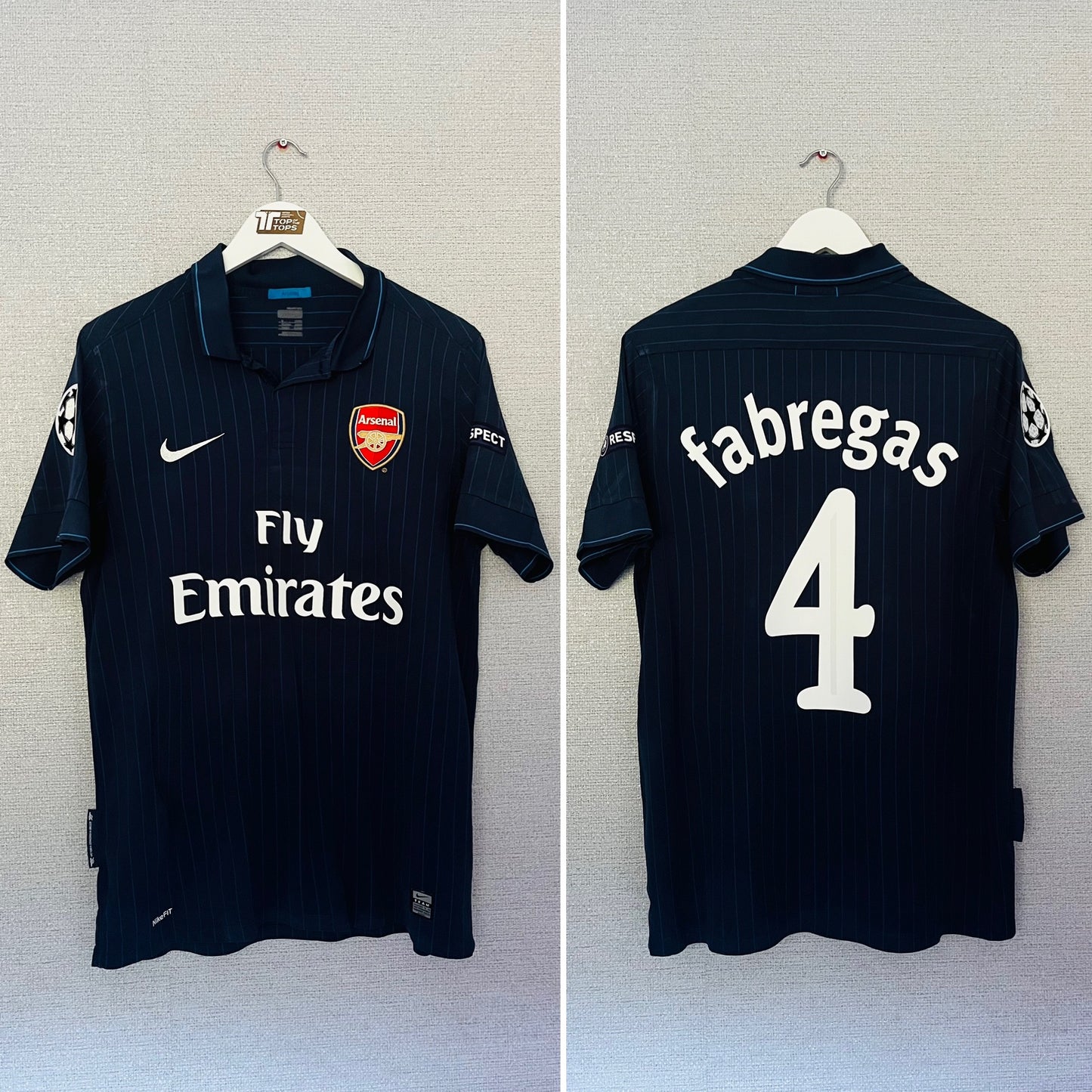 Arsenal away football shirt 2009/10 Fabregas Medium