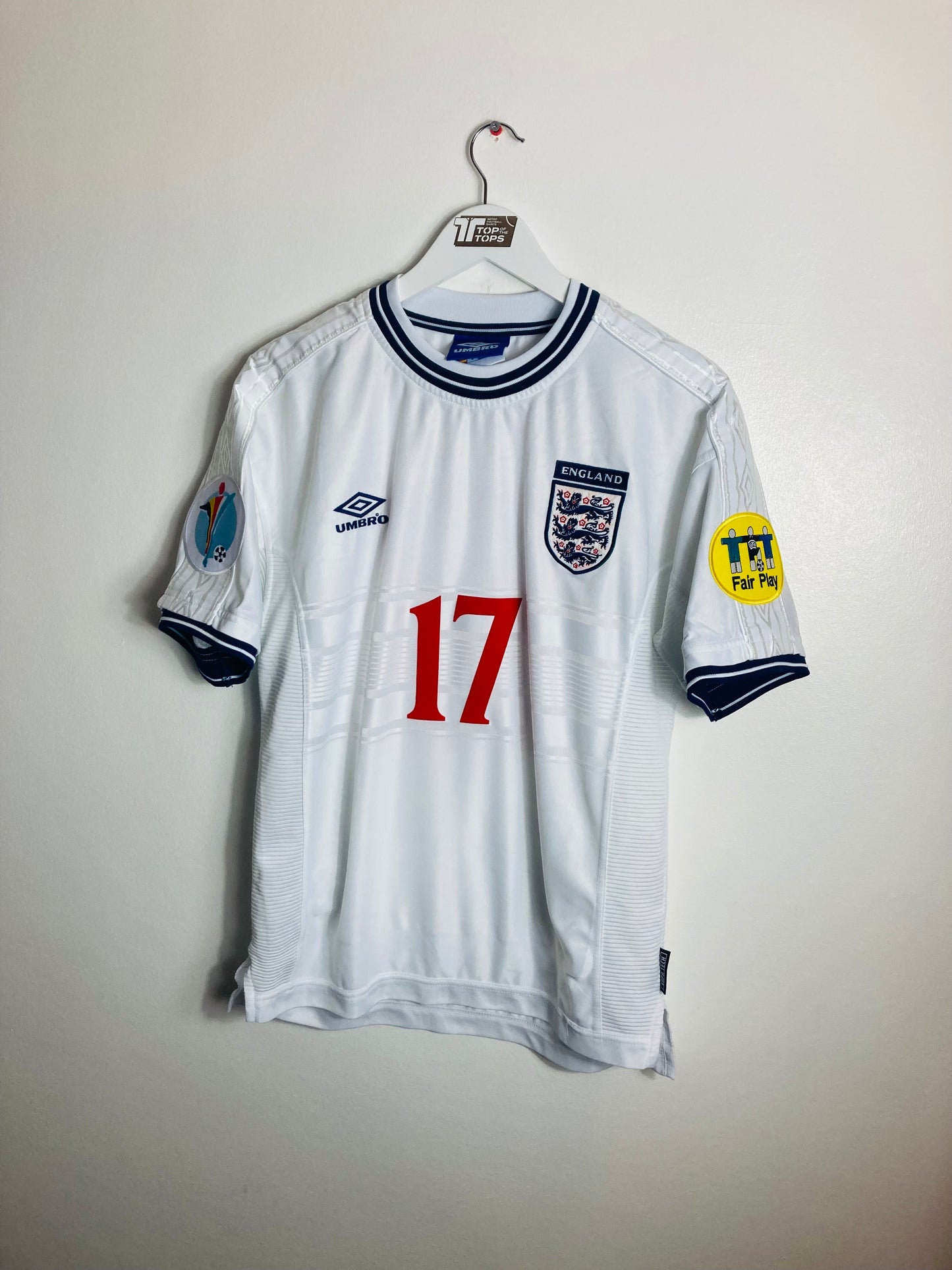 England home football shirt Euro 2000 Wise medium
