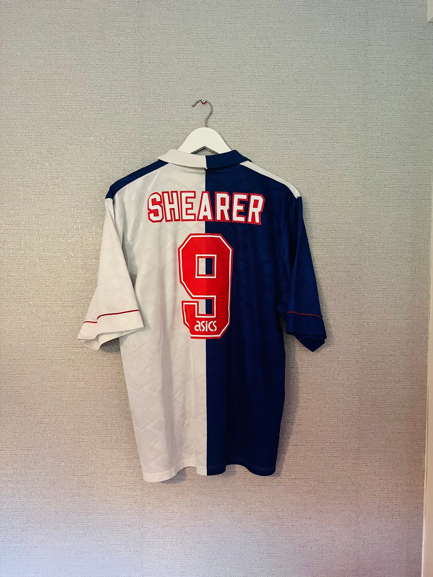 Blackburn Rovers home football shirt 1992/94 Shearer Large