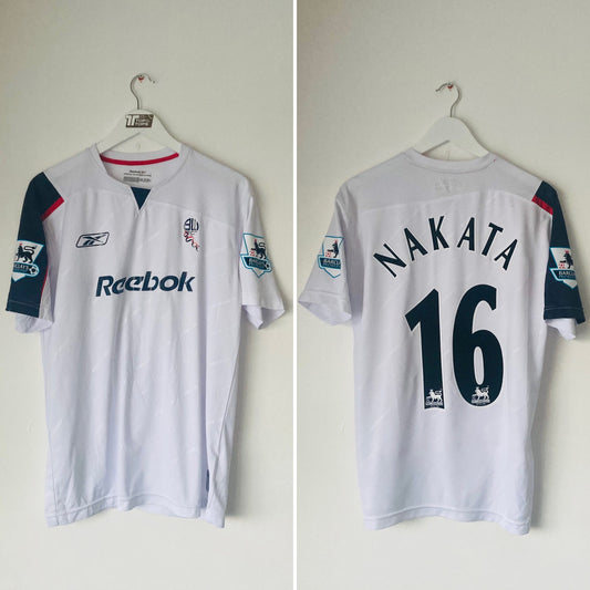 Bolton Wanderers home home football shirt 2005/07 Nakata Medium