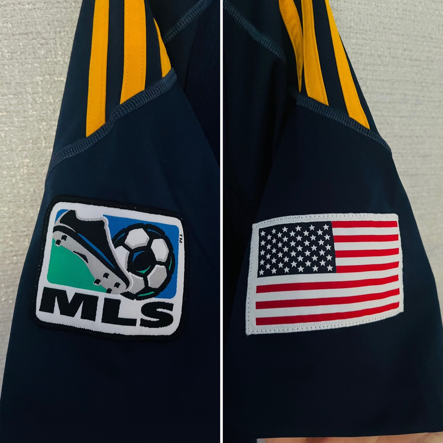 LA Galaxy away football shirt 2009/10 Beckham Large