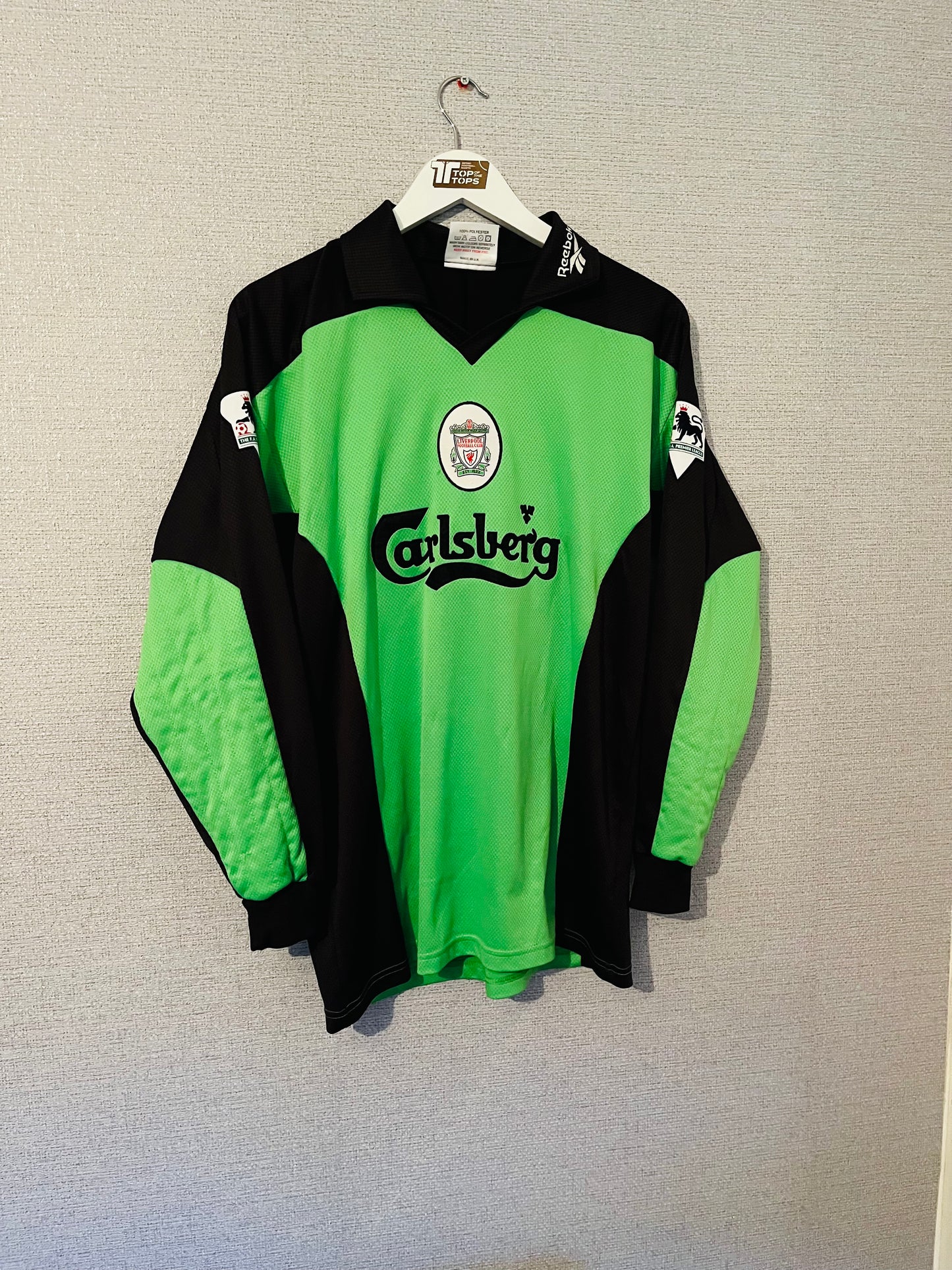 Liverpool goalkeeper football shirt 1997/98 Friedel Medium