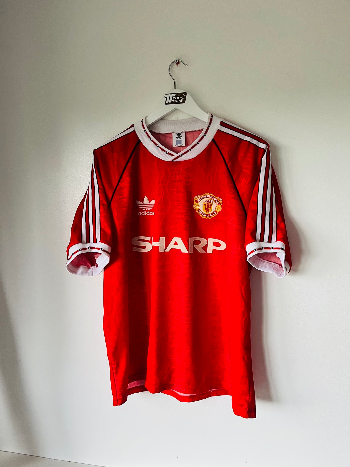 Manchester United home football shirt 1990/92 Large