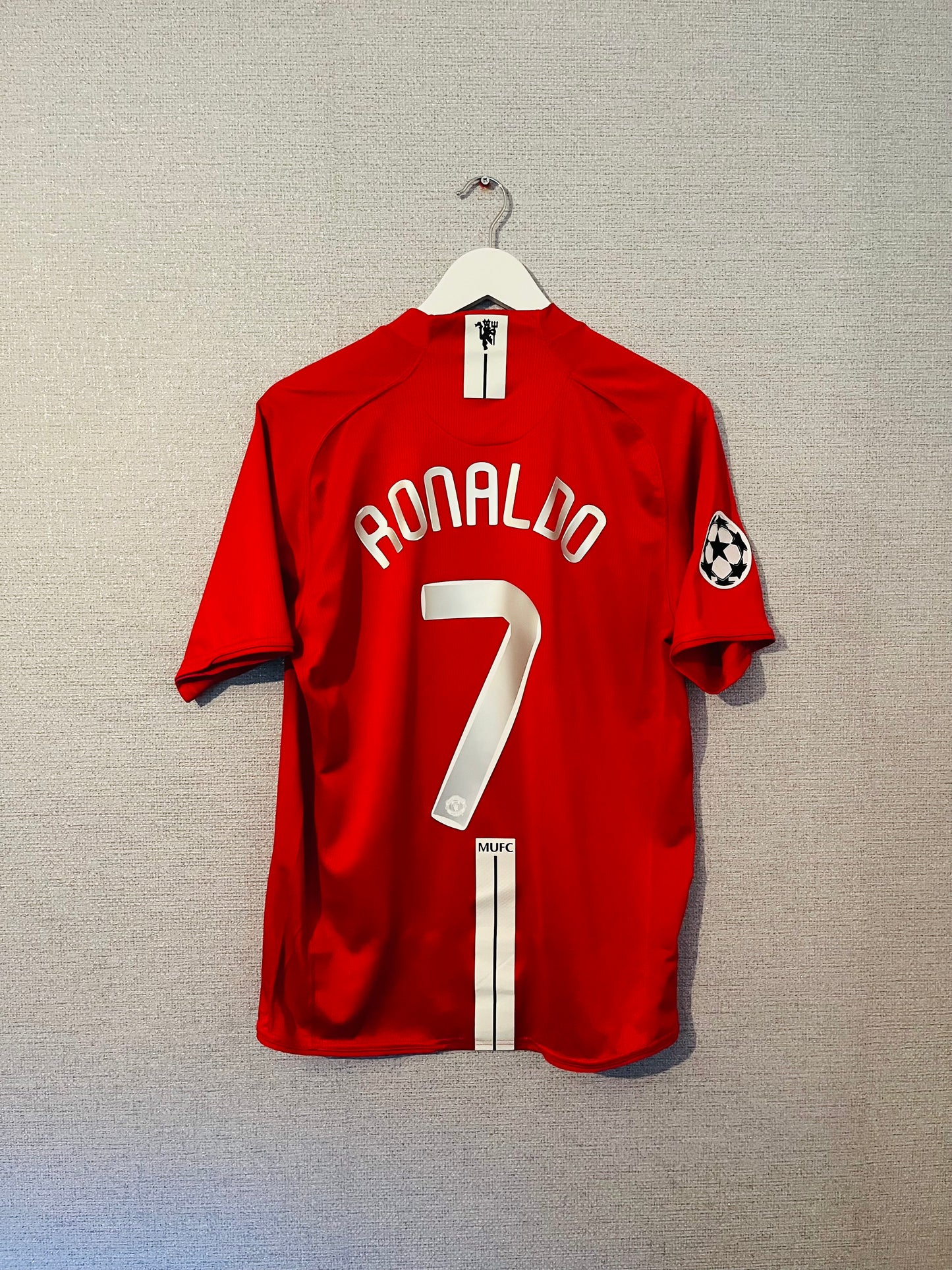 Manchester United home football shirt 2007/08 CR7 Medium