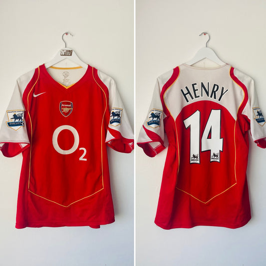 Arsenal home football shirt 2004/05 Henry Medium