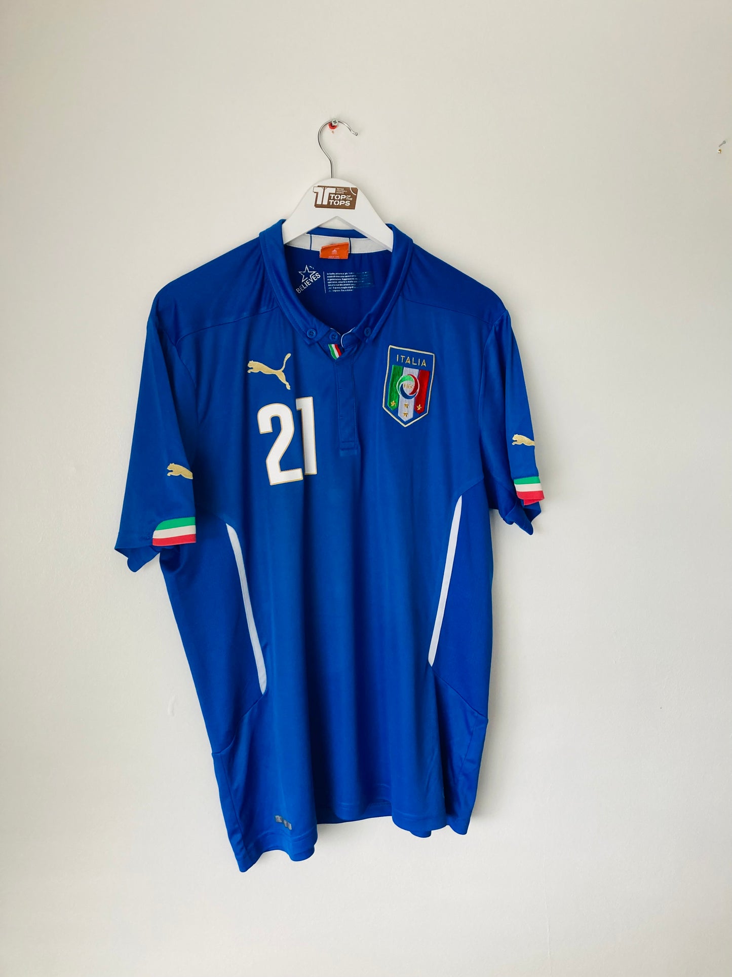 Italy home football shirt W/C 2014 Pirlo XL