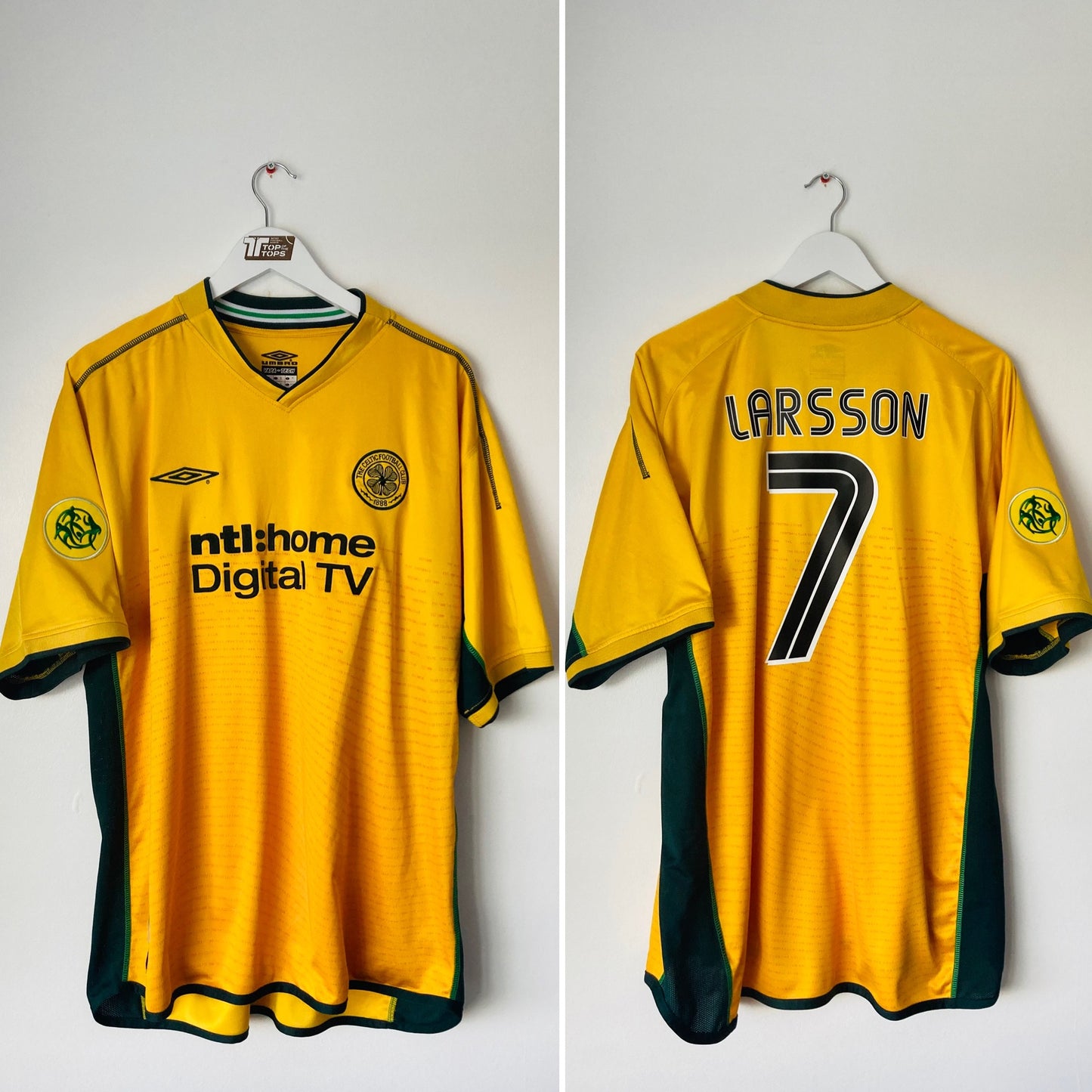 Glasgow Celtic away football shirt
2002/03 Larsson XL