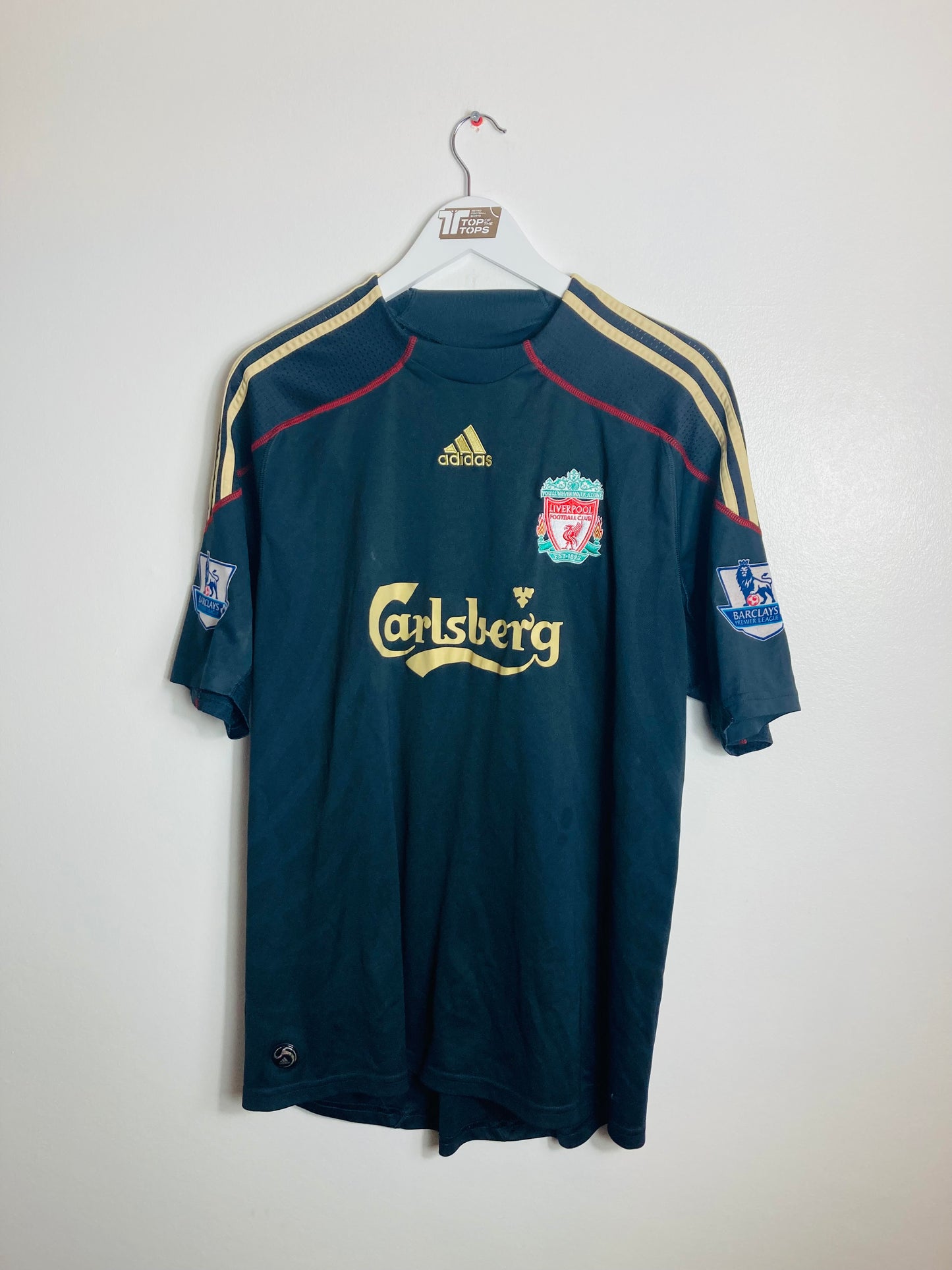 Liverpool away football shirt 2009/10 Torres Large