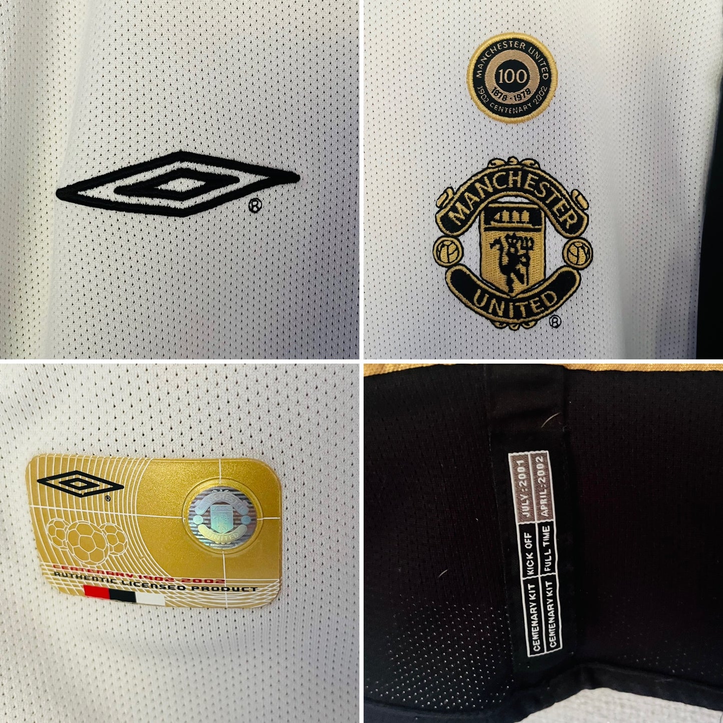 Manchester United away reversible football shirt 2001/02 Forlan Large
