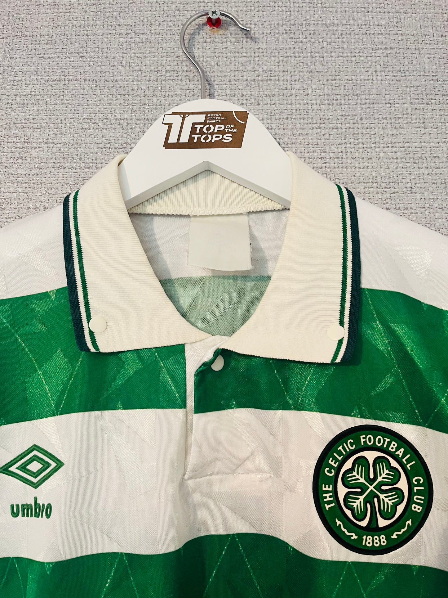 Glasgow Celtic home football shirt 1989/91 XL