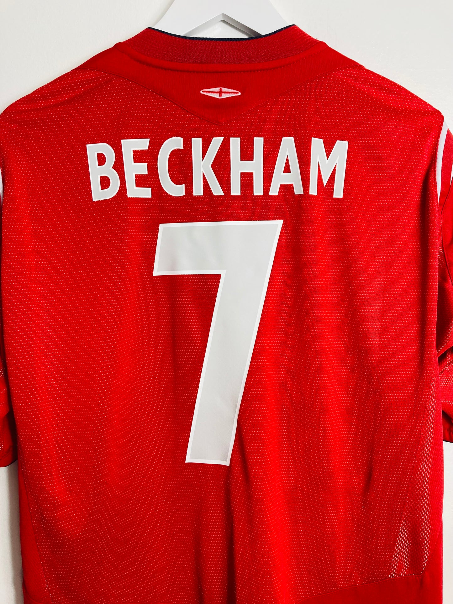 England away football shirt euro 2004 Beckham XL