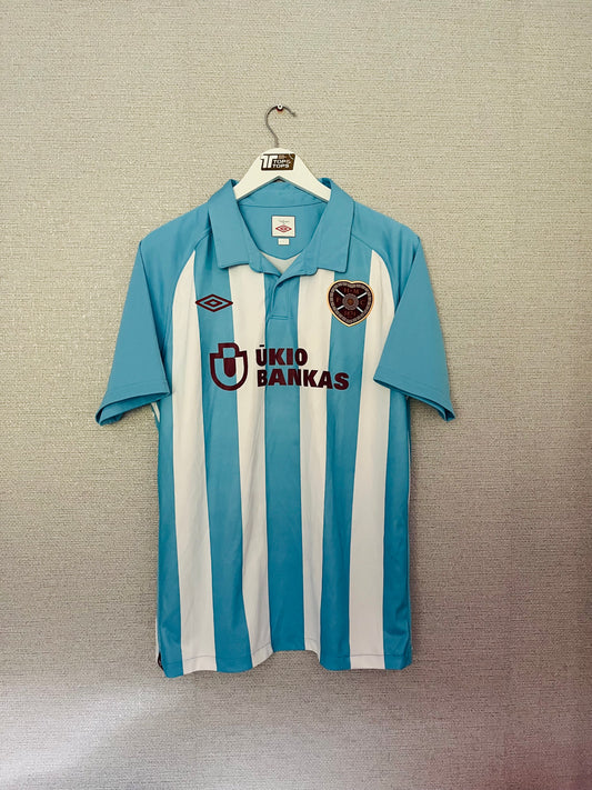 Heart of Midlothian Hearts away football shirt 2010/11 Large