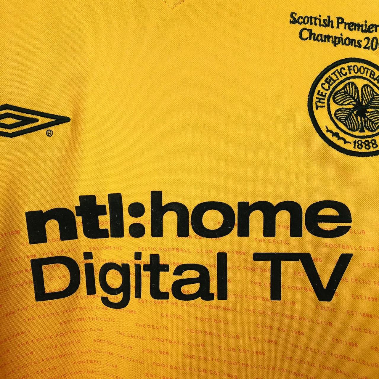 Celtic 2002/2003 Yellow Away Football Shirt (XL)