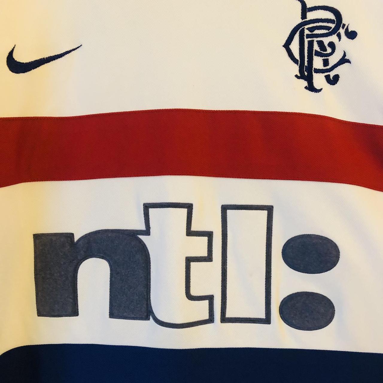 Rangers 2000/2001 White Away Football Shirt (L)