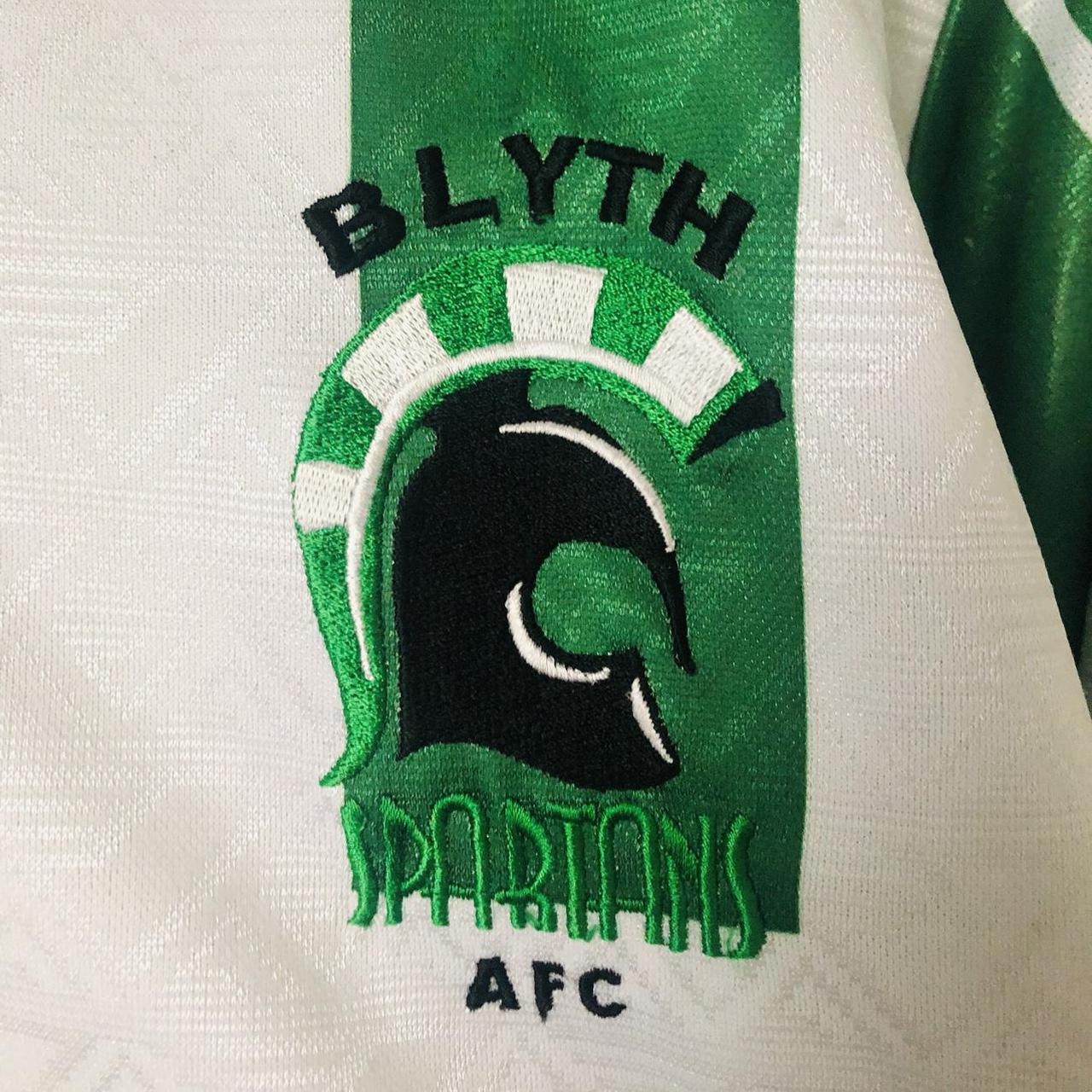 Blyth Spartans 1997/1998 Green & White Home Football Shirt (S)