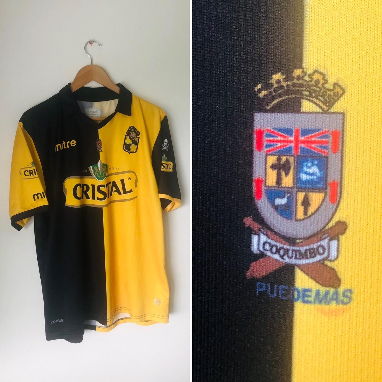 Coquimbo Unido 2011/2012 Yellow & Black Home Football Shirt (XL)