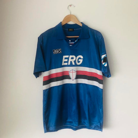 Sampdoria 1992/1994 Blue Home Football Shirt (M)