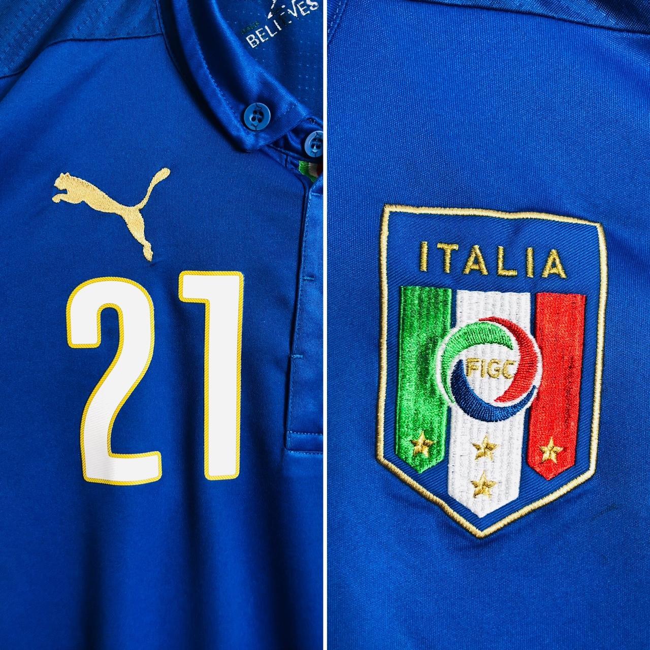 Italy 2014/2015 Blue Home Football Shirt (XL)