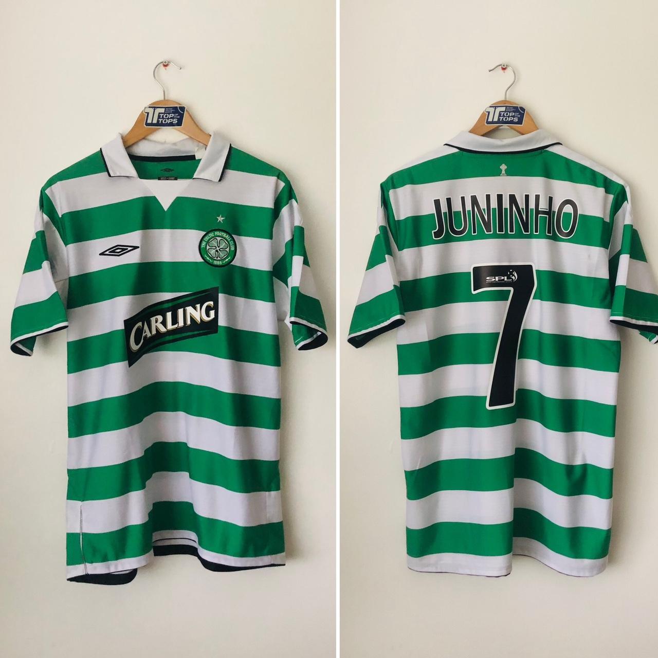 Celtic 2004/2005 Green & White Football Shirt (L)