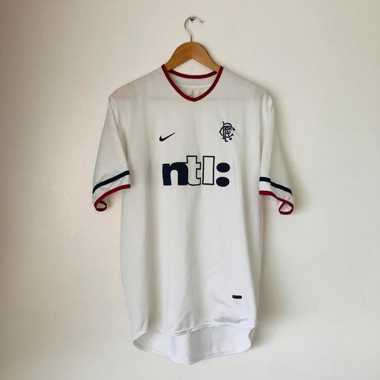 Rangers 2001 White Away Football Shirt (L)