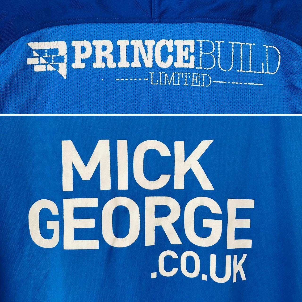 Peterborough United 2017/2018 Blue Home Football Shirt (S)