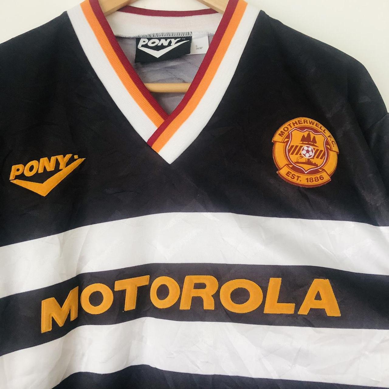 Motherwell 1995/1996 Home Black Football Shirt (S)