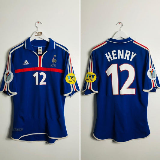 France 2000 Blue Home Football Shirt (XL)