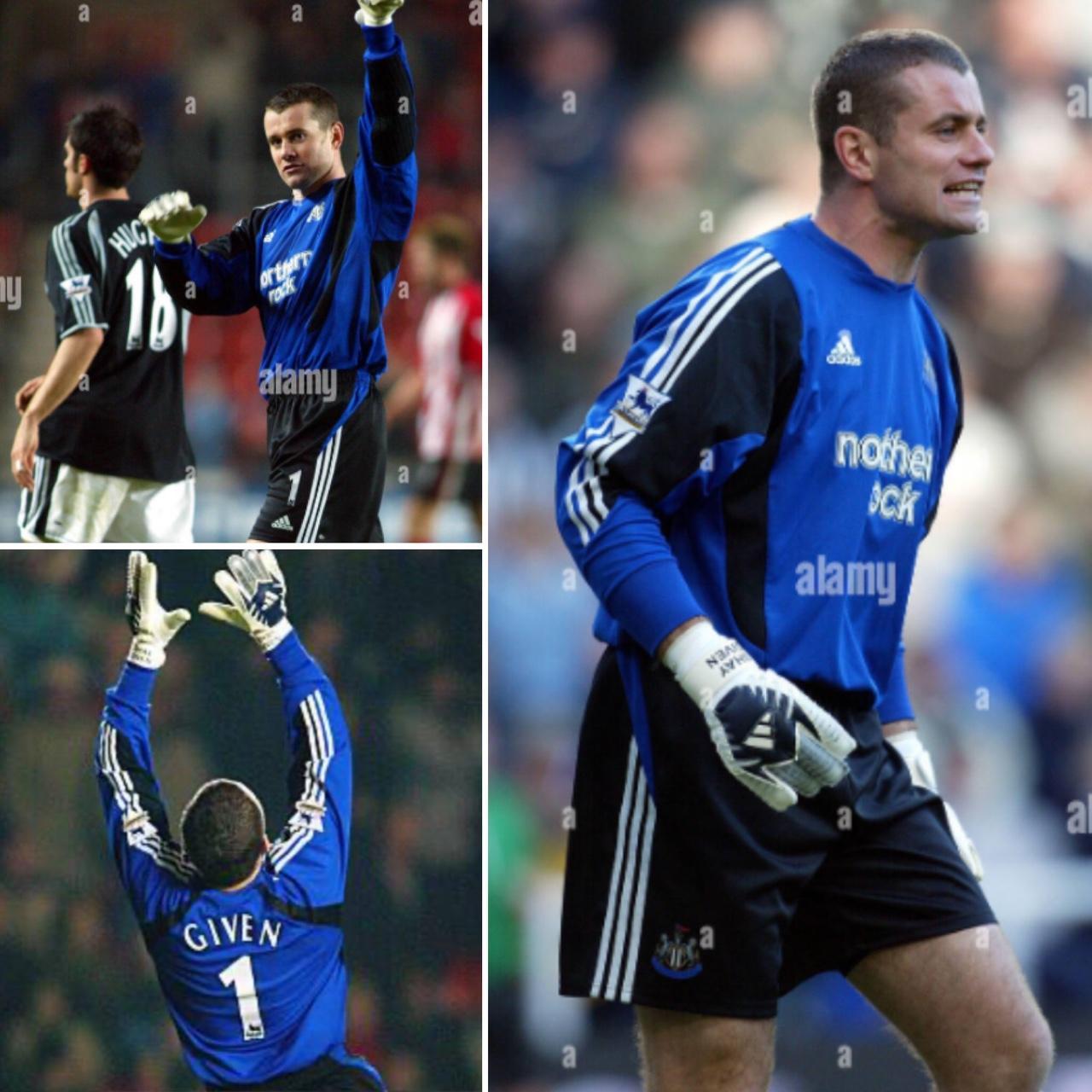 Newcastle United 2003/2004 Blue Goalkeeper Football Shirt (XXL)