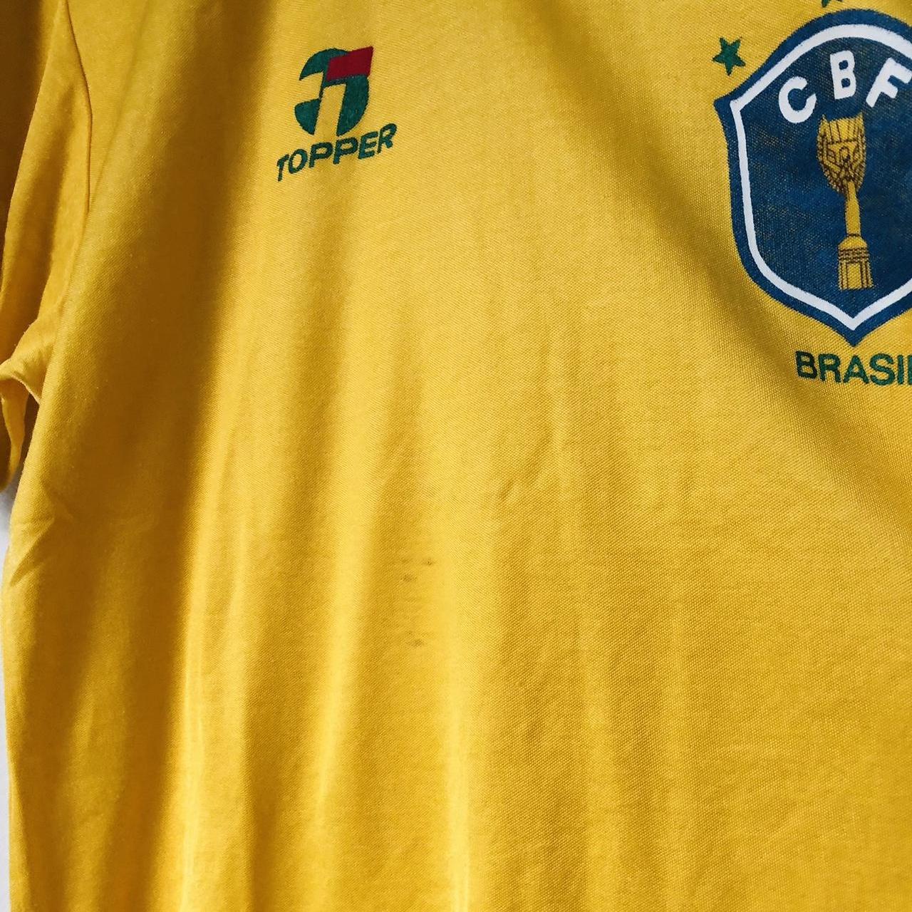 Brazil 1988/91 Yellow Home Football Shirt (M/L)