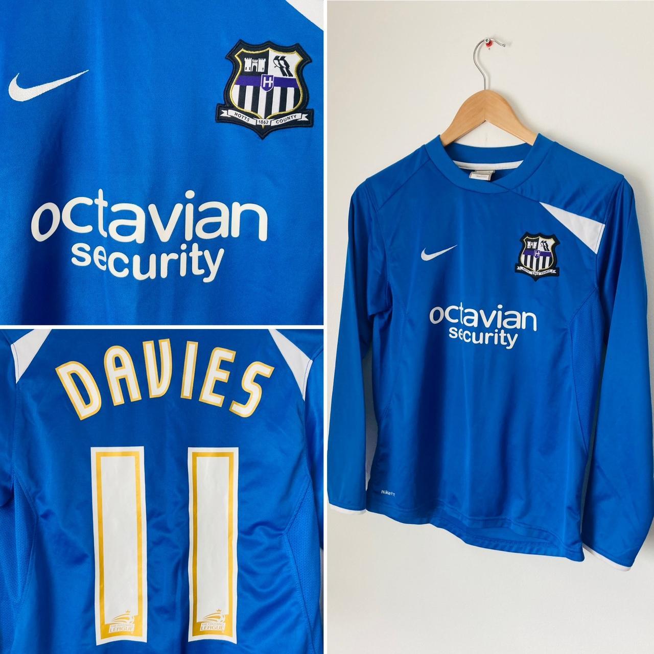 Notts County 2009/2010 Blue Away Football Shirt (YL)