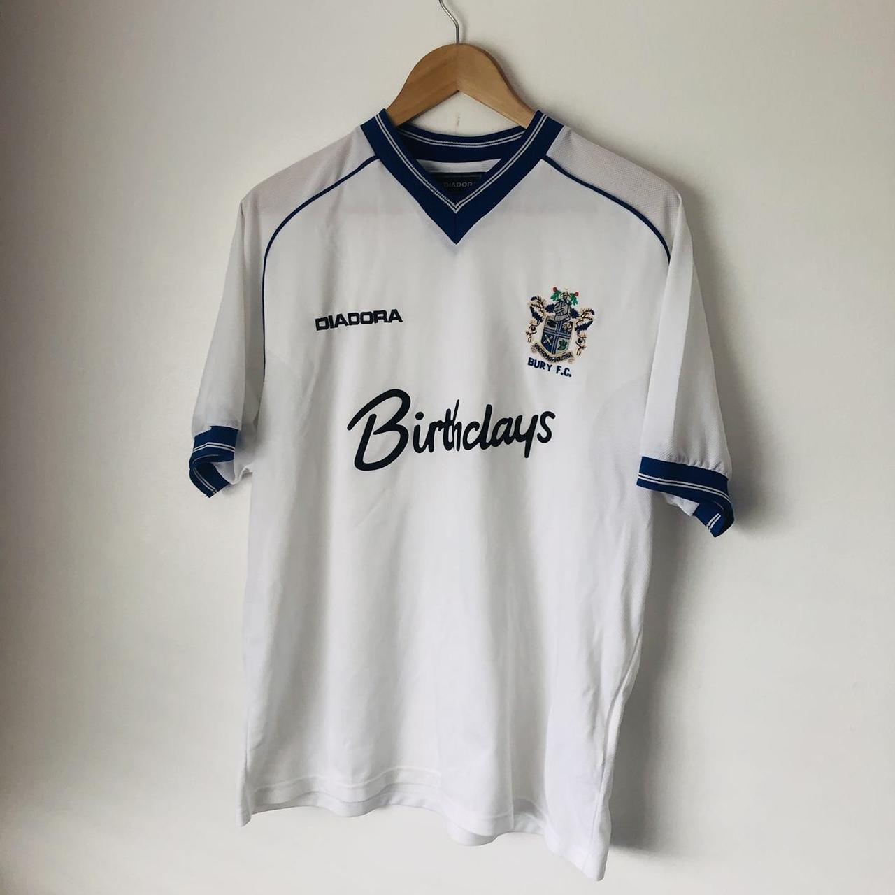 Bury 2001/2002 White Home Football Shirt (M)
