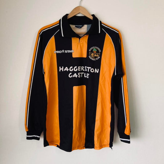 Berwick Rangers 2003/2005 Yellow & Black Home Football Shirt (S)