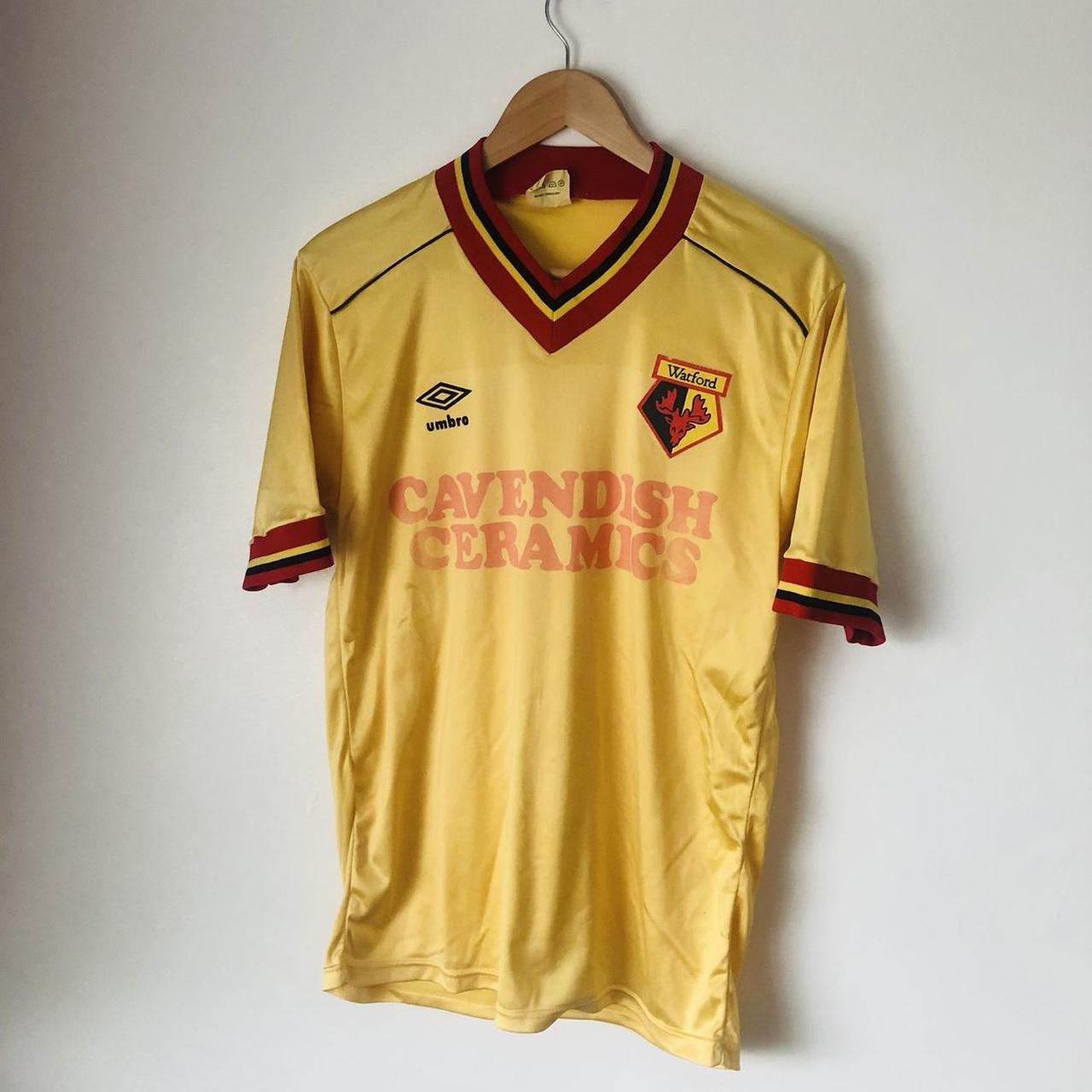 Watford 80s Yellow Home Football Shirt (M)