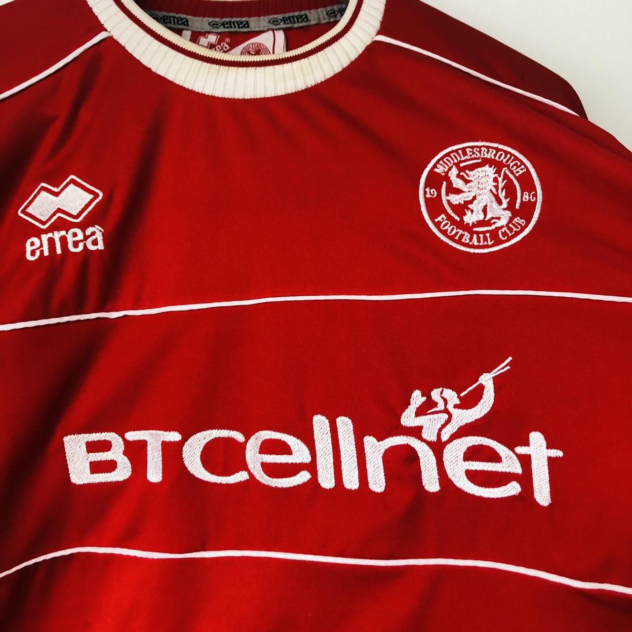 Middlesbrough 2001/2002 Red Home Football Shirt (XXL)